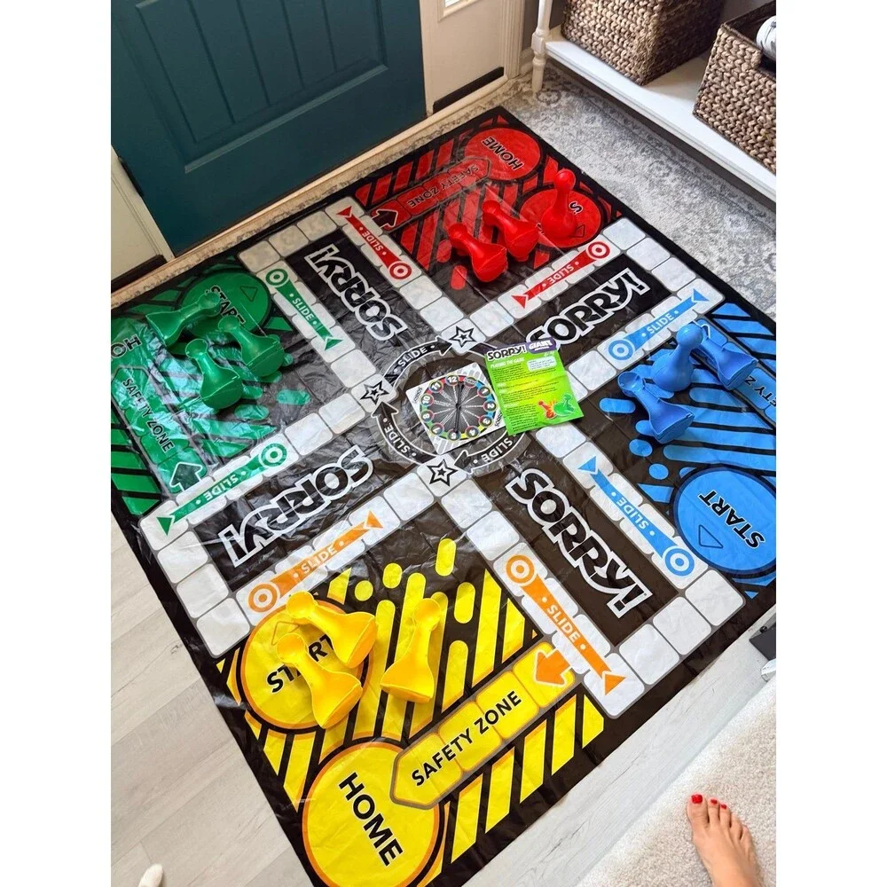 Sorry! Board Game with JUMBO Pawns and Game Pieces. Giant Edition. Fast ship!